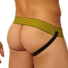  Jockstrap Fist Leather Jaune
